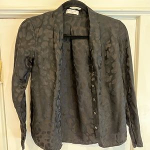 Babaton Black Button Down Shirt szXXS